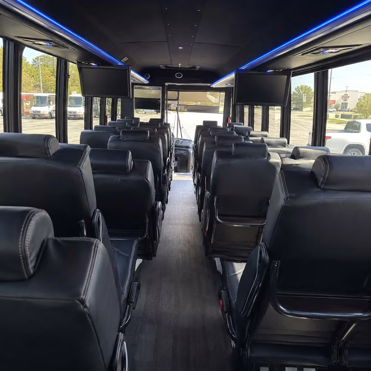 28 passenger minibus interior