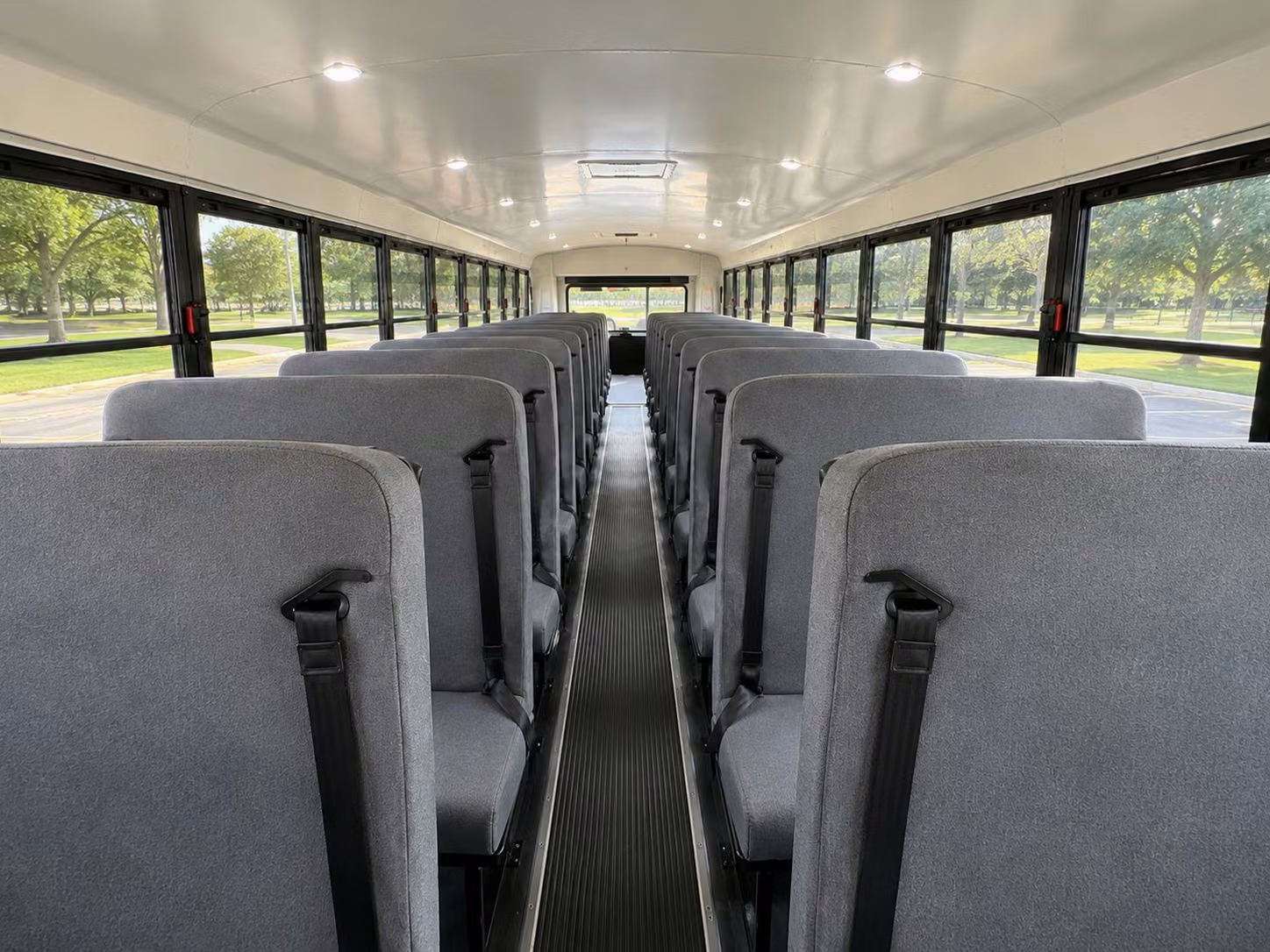 school bus inside