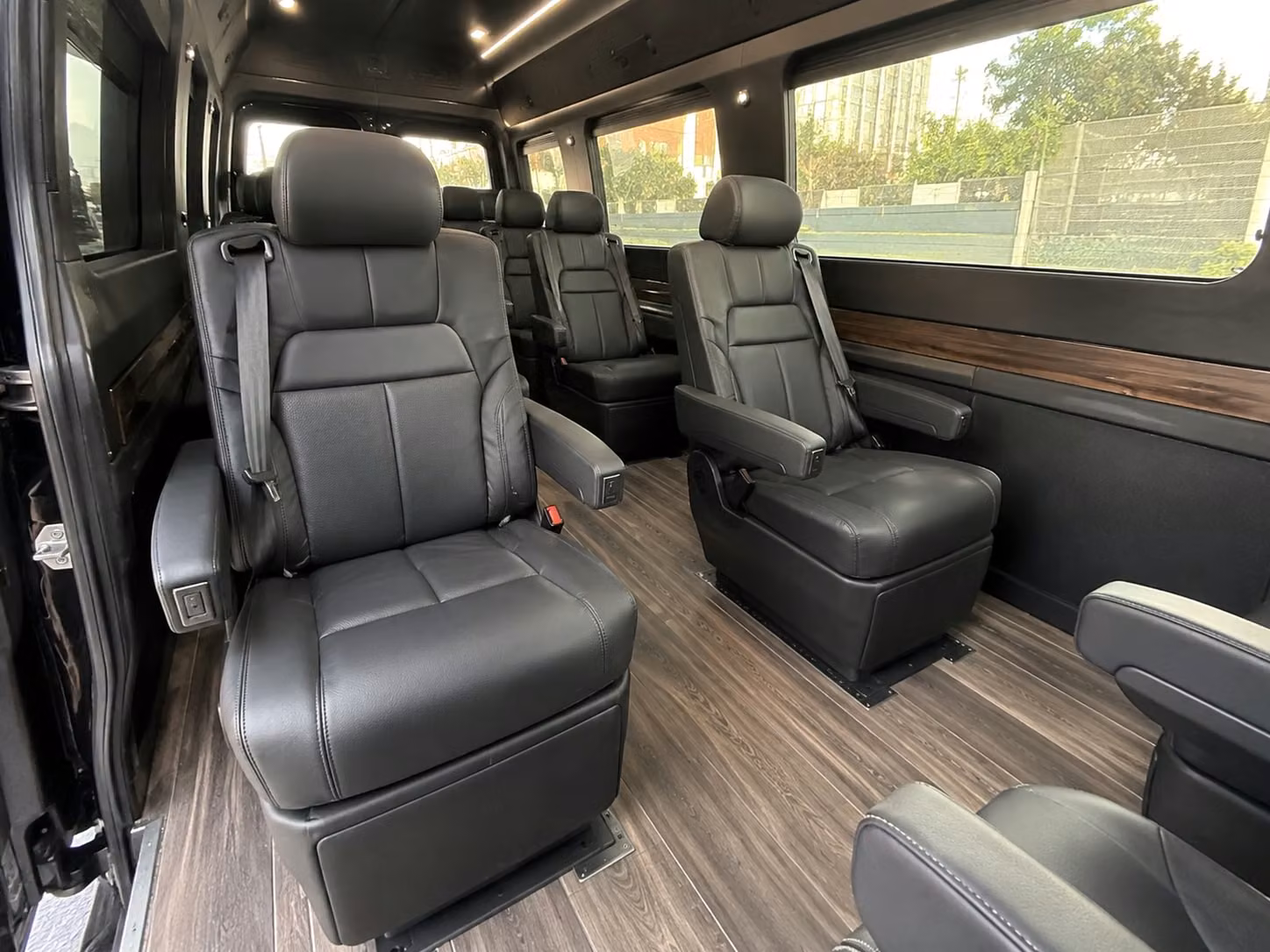 sprinter van with driver inside